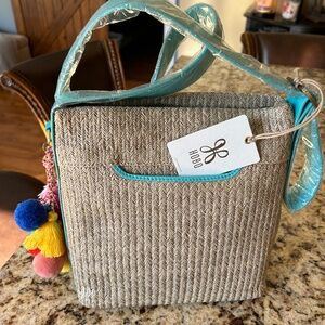 Straw crossbody bag